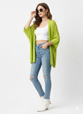 Blazer Style Cardigan Parrot Green