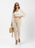 La Milano Dolman-Sleeve Cardigan White
